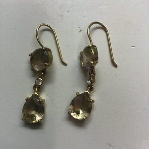 Vintage Rhinestone Drop Earrings